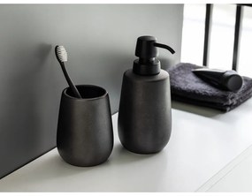 Set di accessori da bagno in ceramica nera Nerno - Wenko