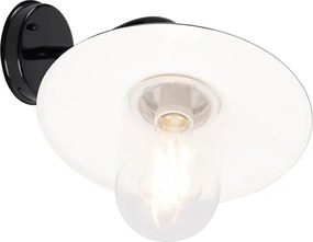 Lampada da parete esterna moderna nera IP44 - Kansas