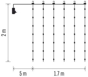 Catena di Natale LED da esterno 240xLED/8 funzioni 6,7 m IP44 bianco caldo