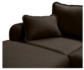 Divano angolare nero (angolo sinistro) Beata - Ropez