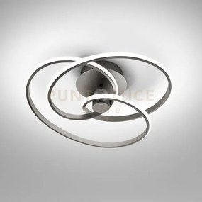 Diva p/p - plafoniera colore titanio a led 3000k 2500lm 40w dimmera...