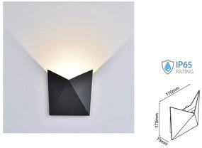 Applique Lampada LED da Muro Scudo a Tasca 5W 4000K Carcassa Grigia IP65 SKU-8285