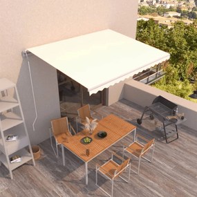 Tenda Da Sole Retrattile Automatica 400x350 Cm Crema /
