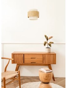 Lampadario su cavo BOHO 1xE27/60W/230V Ø 20 cm iuta/crema