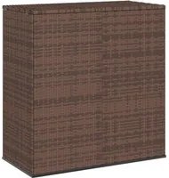 Contenitore da Giardino in Rattan PE 100x49x103,5 cm Marrone cod mxl 65151