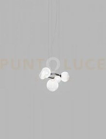 Puppet ring sospensione 5 bianco sfumato nickel nero satinato 5 luc...