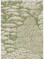 Tapete Woodland Toile von Sanderson - Cream/ Green