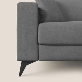 Pegaso divano letto angolare con poggiatesta reclinabili e rivestimento impermeabile T02 grigio