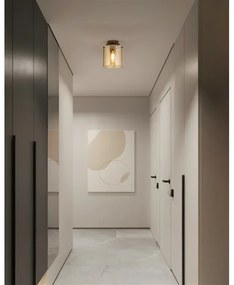 Searchlight 88911-1MO - SWEDEN plafoniera 1xE27/60W/230V, Ø22 cm, marrone/fumé