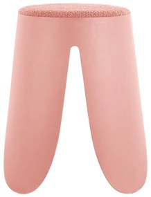 Sgabello in plastica rosa chiaro Savor - Leitmotiv