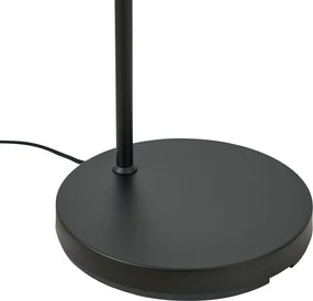 Lampada da terra Hotel Chic nera e oro con vetro verde - Zuzanna