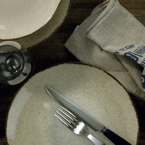 Set da tavola 18 pezzi beige/porcellana