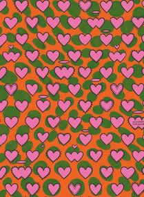 Jannelli & Volpi Carta da parati Psyco Cuori - 25500