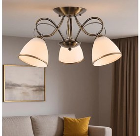 Brilagi - Plafoniera FRED 3xE27/60W/230V Ø 59 cm bronzo
