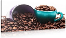 Stampa su tela – Tazze con chicchi di caffè