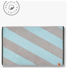 Tappetino da bagno in cotone organico color menta 50x80 cm Diagonal - Mette Ditmer Denmark