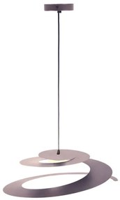 Lampadario LED industriale Megan marrone Ø50cm, luce naturale 1200 lumen