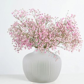 Vaso in ceramica color crema (altezza 12 cm) Bali - AmeliaHome