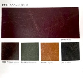 Divano Vera Pelle 100% 2 posti L160 imbottito - Domus Verde