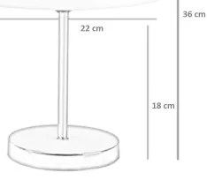 Lampada da tavolo 1xE27/60W/230V blu/rame