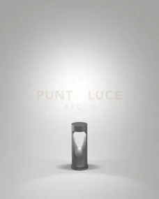 Teo paletto per esterno nero lucido altezza cm.30 a led 13w 3000k 1...