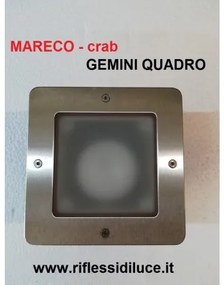 Mareco crab zenit quadro orientabile faro da incasso per esterno 12v 35w