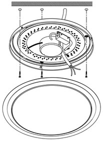 Eglo 96818 - Applique/Plafoniera LED dimmerabile COMPETA-C LED/17W/230V
