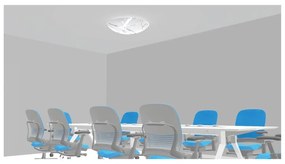 Plafoniera LED neoclassico Corona, bianco Ø 40 cm LUMICOM