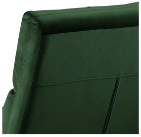 Poltrona verde con rivestimento in velluto Alba – Actona