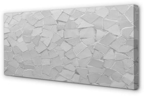 Quadro su tela Poligoni grigi 100x50 cm