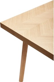 Tavolo da pranzo con effetto rovere 100x200 cm Herringbone – Hübsch