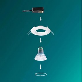 Philips - Confezione da 3 faretti da incasso PERIDOT 1xGU10/7W/230V bianco