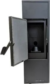 Stufa A Pellet Ad Aria 5 kW Mini King Slim 5 Antracite