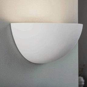 Applique da parete Pascali Lindby, dimmerabile, Bianco / Opale, Soggiorno / Sala da pranzo, Gesso / Argilla, Moderno, Applique