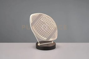 Football lampada da tavolo led 3,2w 250lm, 3000k decoro pallone da ...