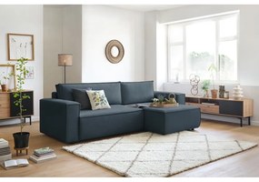 Divano letto angolare blu scuro (variabile) Nihad structural - Bobochic Paris