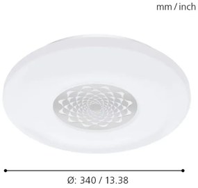 Eglo 96821 - Applique/Plafoniera LED dimmerabile CAPASSO-C LED/17W/230V