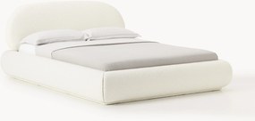 Letto imbottito in bouclé Alba