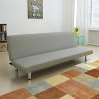 Divano Letto Grigio in Poliestere 241655