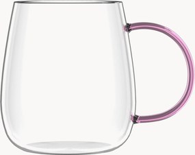 Set di 4 tazze in vetro borosilicato Bolla