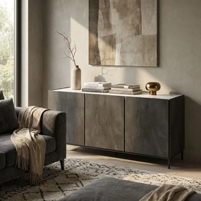 MELPOMENE - madia moderna con ante ammortizzate