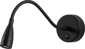 Lampada da parete LED nera Reading – Opviq lights