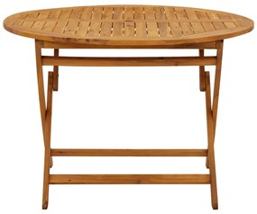 Tavolo da giardino pieghevole 110 cm in massello d&#039;acacia