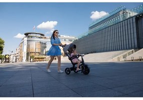 QPlay - Triciclo per bambini 3in1 RITO STAR grigio chiaro