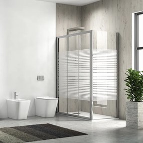 Box doccia 90x100 altezza 180 cm apertura scorrimento KP3000S - KAMALU