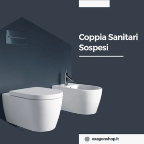 Duravit Me by Starck Coppia Sospesa Vaso/Bidet/Sedile Rallentato Bianco