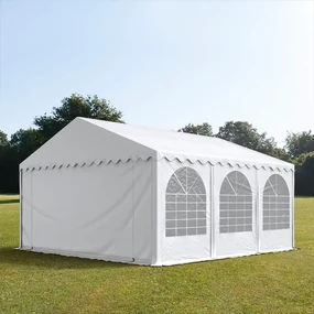 TOOLPORT XXL 6x6m tendone per feste, PVC 1400, telaio perimetrale, bianco - (7682BL)