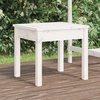 Panca da Giardino Bianca 50x44x45 cm Legno Massello di Pino 823991