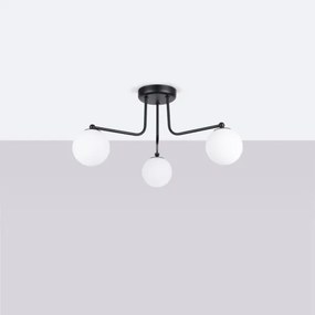 Sollux SL.1662 - Lampadario a sospensione con supporto rigido ASTRAL 3xG9/8W/230V nero