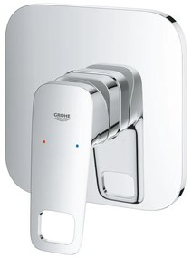 Rubinetto per doccia getto aerato ad incasso monocomando Clova Pulse argento lucido GROHE